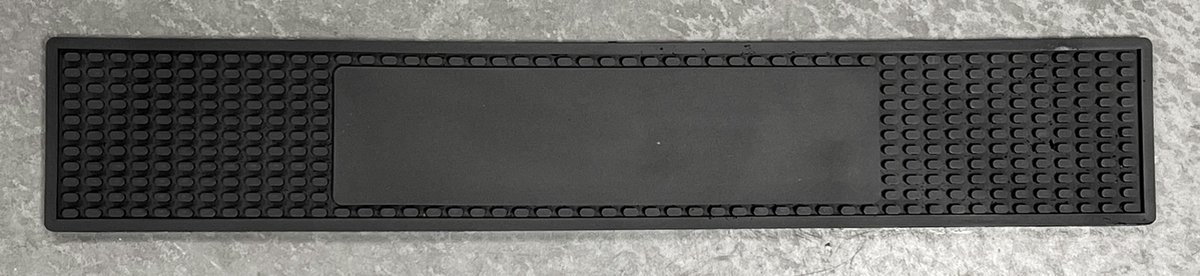 Goedkoopste Basic Bar Tools Barmat - Druipmat voor glazen, handig formaat, zwart viscose rubber