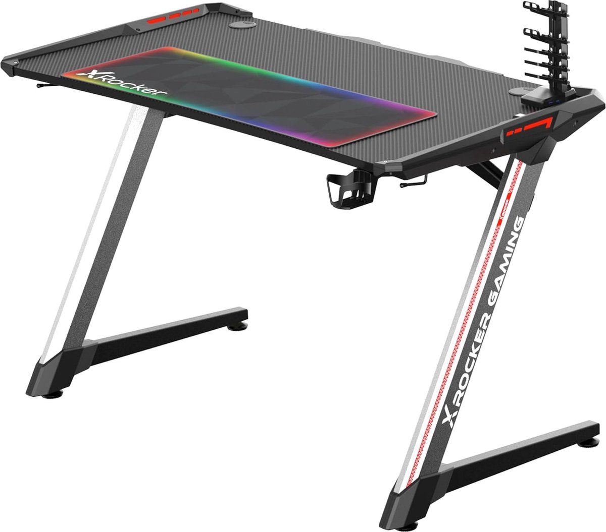 X-Rocker Lynx Rgb Gaming Bureau Met Led Verlichting