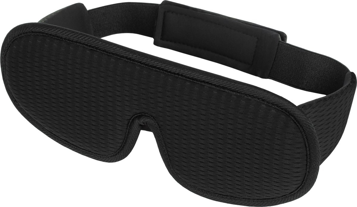 Bol.com ForDig Slaapmasker Zijslaper - Oogmasker - 100% Verduisterend - Ergonomisch - Ademend - Verstelbaar - Zwart aanbieding