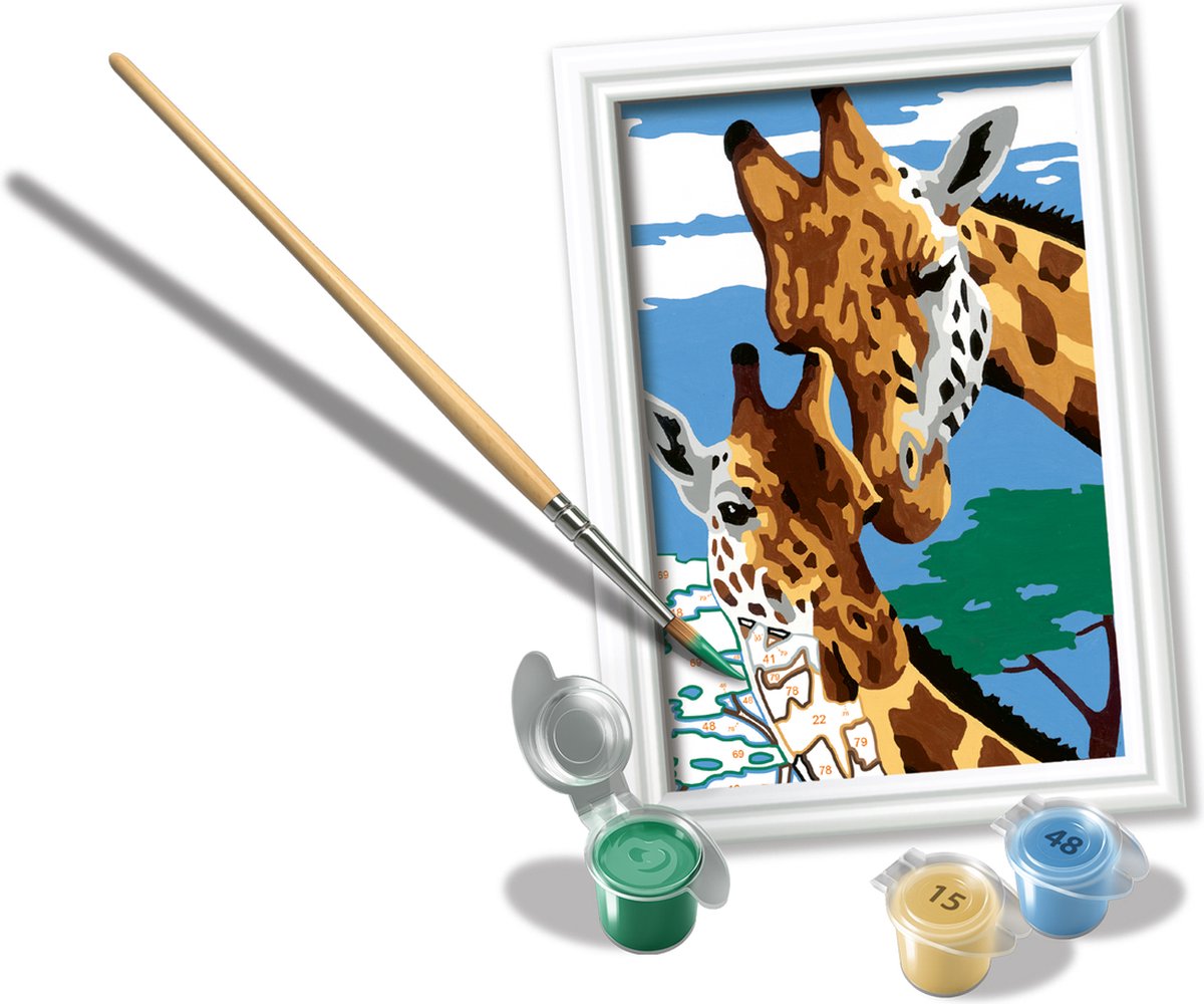 Ravensburger CreArt Cute Giraffes - Schilderen op nummer voor kinderen — afbeelding 3