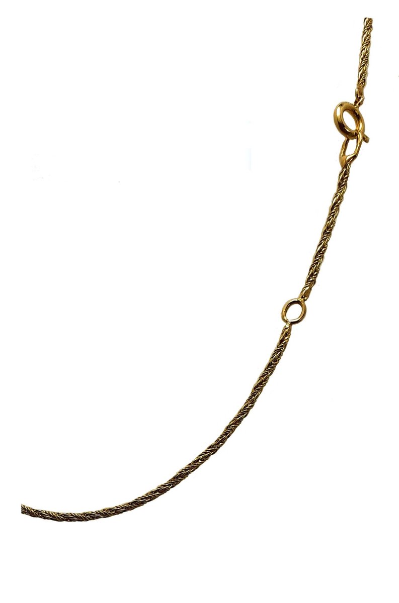 Ketting - fantasiecollier - geel goud - 42/45 cm - 4.2 gram - Verlinden juwelier