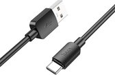 Hoco X96 27W Charge Fast PD USB vers USB-C Câble de Charge Rapide 1M Zwart