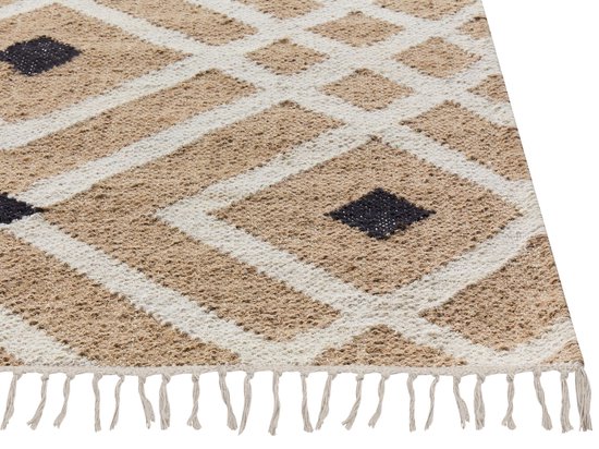 Muratap Vloerkleed - Arte Designer - Beige - 240x340 cm - Laagpolig - 3D design ruitmotief