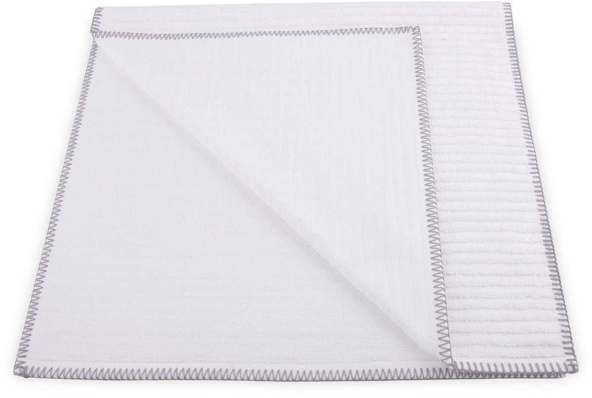 Heckett & Lane bamboo badmat wit - 60x100 - zachte touch - luxe uitstraling