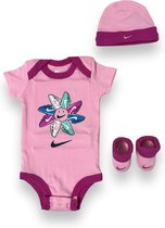 Nike Baby Trainingsset - Roze - 0/6 Maanden - 3 Delig