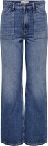 Jacqueline de Yong Jeans Jdymaya High Waist Wide Jeans Dnm N 15308196 Medium Blue Denim Dames Maat - W28 X L32