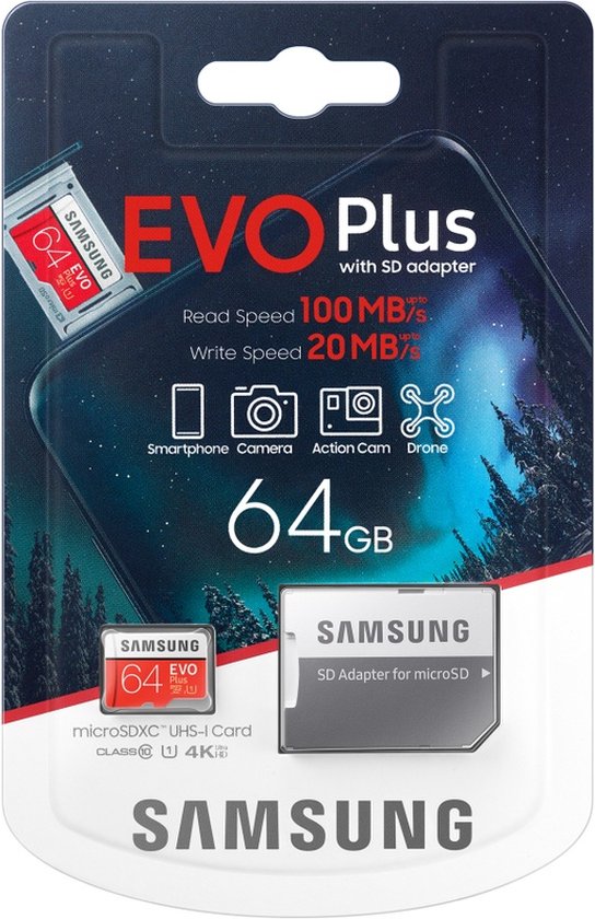Samsung EVO Plus MicroSDXC 64 GB - Versie 2020 - Samsung