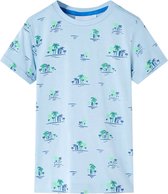 vidaXL-Kindershirt-met-palmbomenprint-116-lichtblauw