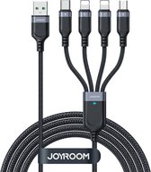 Câble de données USB Joyroom S-1T4018A18 4en1 USB-C / Lightning / 3,5A /1,2m (noir)