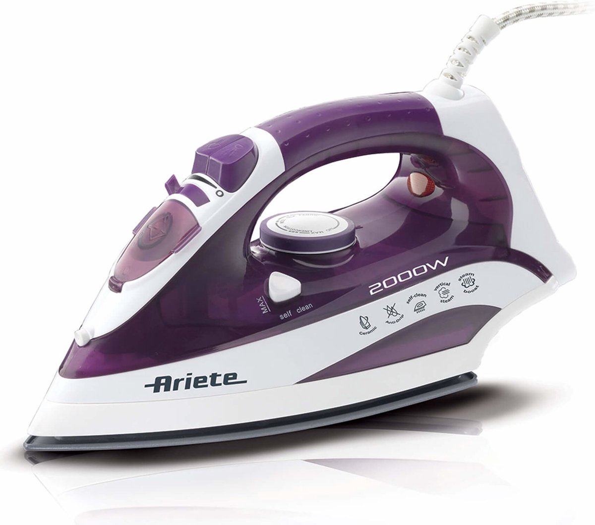 Ariete 6235/00 Stoomstrijkijzer - Stoomstoot tot 140 gram - Continue stoom tot 28 g/min - 2000 Watt