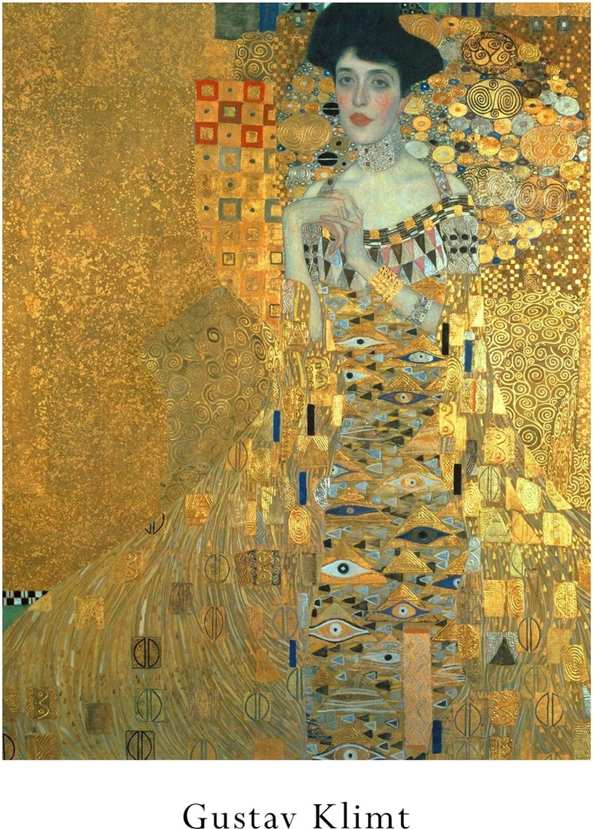 PGM Kunstdruk Gustav Klimt - Adele Bloch-Bauer 50x70cm Divers