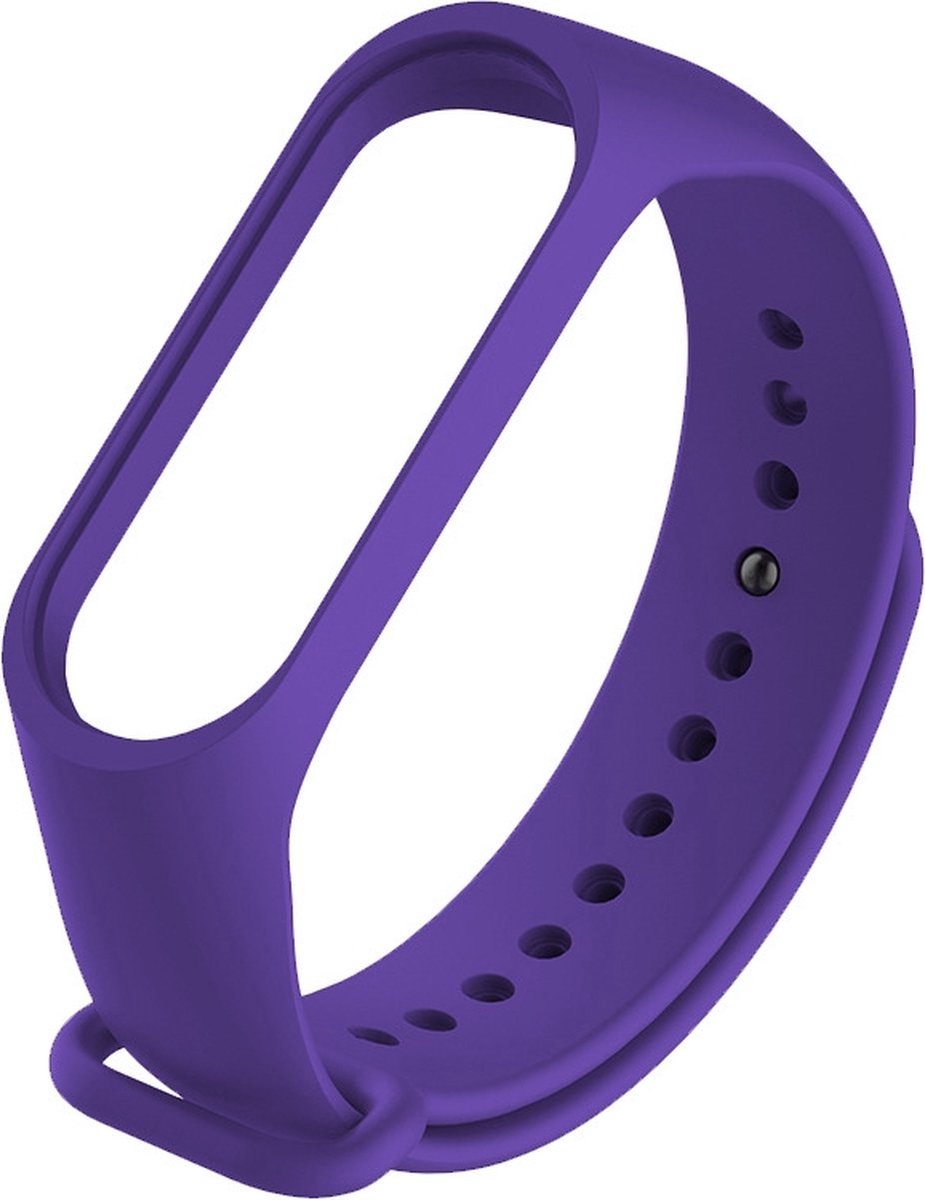 Siliconen bandje - Geschikt voor Xiaomi Mi Band 7- Starry Purple