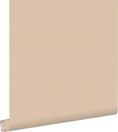 ESTAhome behangpapier linnenstructuur warm beige - 139472 - 0,53 x 10,05 m
