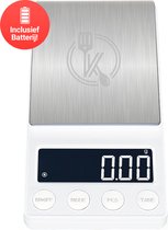 Ease Electronicz mini balance de cuisine numérique de précision blanche - 0 à 200 grammes - 14,2 x 7,5 cm - balance de poche sur batterie - balance de cuisine