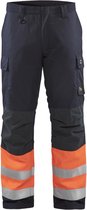 Pantalon de travail d'hiver Blaklader Multinorm 1869-1513 - Bleu marine / Oranje - C60