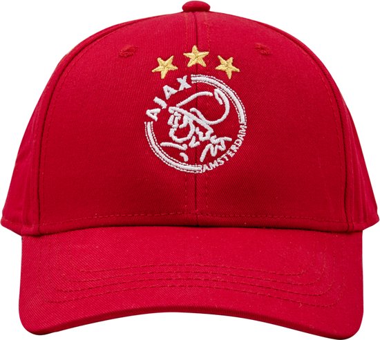 Ajax-cap rood met wit logo senior