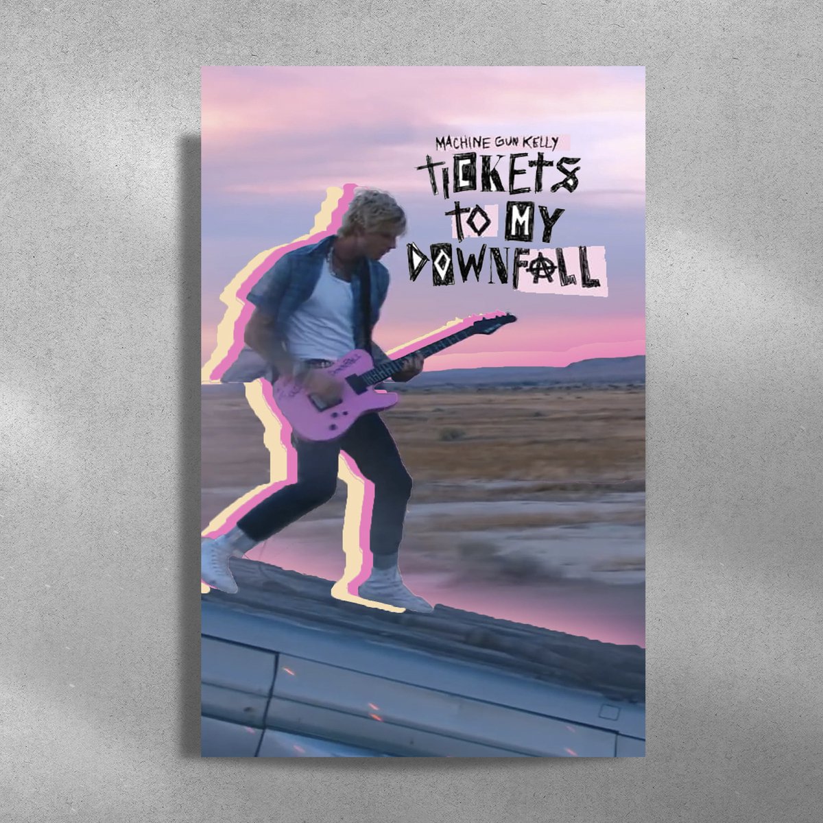 Machine Gun Kelly - tickets to my downfall - Metalen Poster - 40x60cm