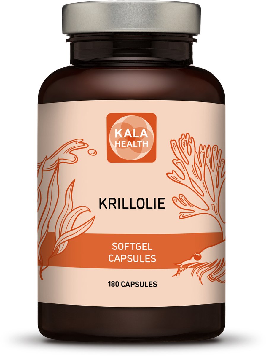 Goedkoopste Krillolie - 180 Capsules | Essentiële Omega-3 Voedingssupplement - Kala Health