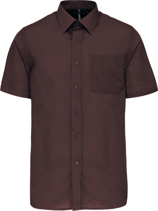 Chemise Homme Luxe 'Ace' manches courtes marque Kariban Marron taille 6XL
