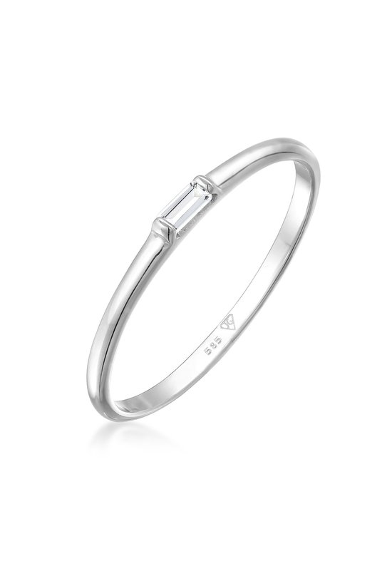 Elli PREMIUM Ring pour femme - Ring Elegant avec topaze en or Wit 585