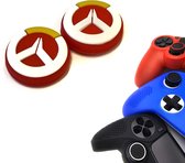 Gadgetpoint | Gaming Thumbgrips | Performance Antislip Thumbsticks | Joystick Cap Thumb Grips | Accessoires geschikt voor Playstation PS4 PS5 & Xbox & Nintendo Pro Controller | Rood met Wit/Geel | Vaderdag Cadeau