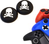 Gadgetpoint | Gaming Thumbgrips | Performance Antislip Thumbsticks | Joystick Cap Thumb Grips | Accessoires geschikt voor Playstation PS4 PS5 & Xbox & Nintendo Pro Controller | Skelet - Zwart met Wit | Vaderdag Cadeau
