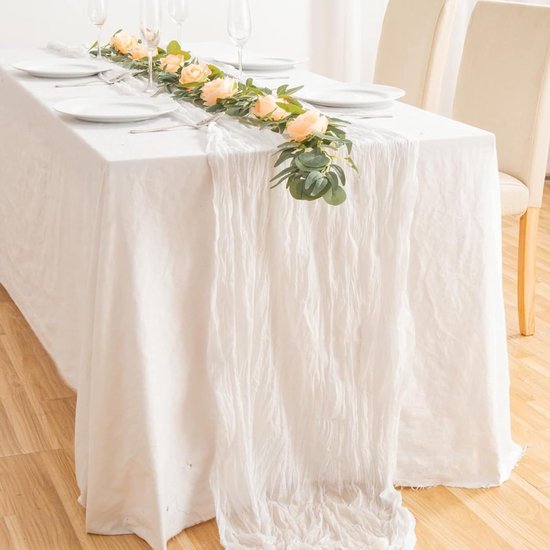 Chemin de table de mariage 90 x 400 cm, chemin de table, décoration bohème,  tissu... | bol