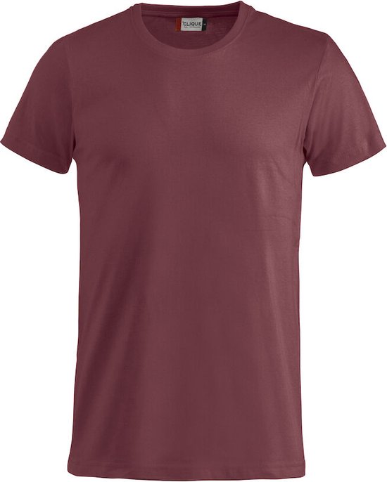 Clique 2 Pack Basic Fashion-T Modieus T-shirt kleur Bordeaux maat XS