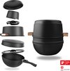 foto van CookingTotem® | 5-Delige Stapelbare Non-stick Pannenset | 30x30cmg