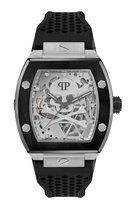 Philipp Plein The $Keleton PWBAA2023 Horloge - Siliconen - Zwart - Ø 44 mm