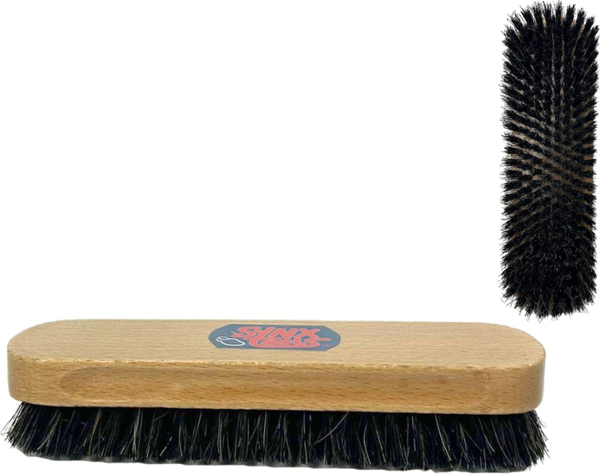 Goedkoopste Synx Tools Houten Kledingborstel met Paardenhaarmix 18 cm - Pluizenverwijderaar - Pluizenborstel - Kleding/schoonmaakartikelen - Kleding reinigen - Pet Hair Remover