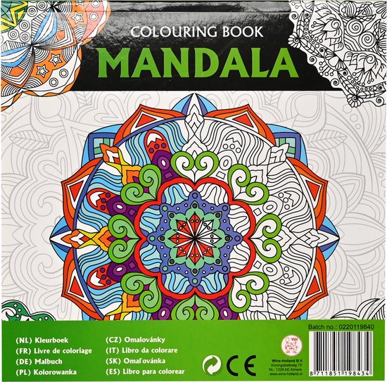 Livre de coloriage Mandala Vert