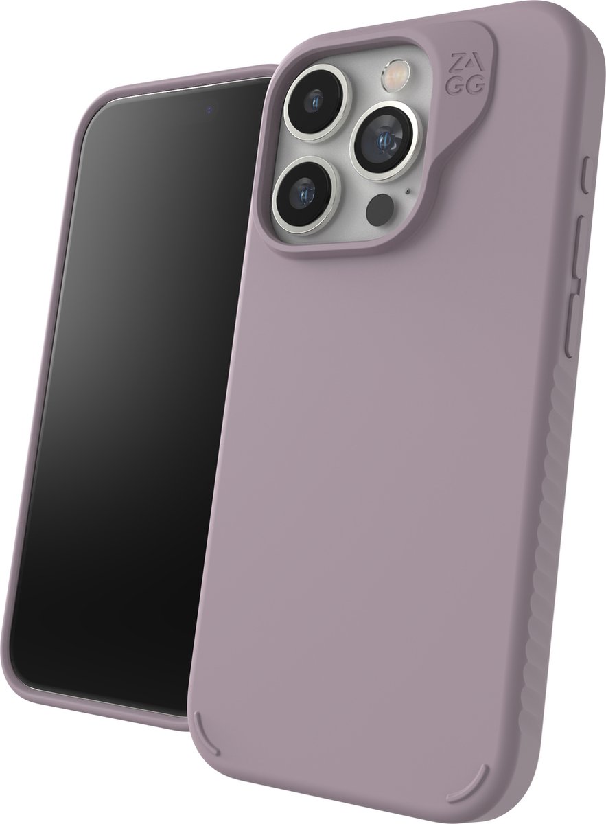 ZAGG Manhattan Snap hoesje geschikt voor iPhone 15 Pro - Paars