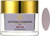AT-Shop - Dipping Powder - 020 Milky Pink - Te Gebruiken met elk merk Dip Powder - Dip poeder - Dip nagel - Nailart - Nail- Pink Gellac starter set