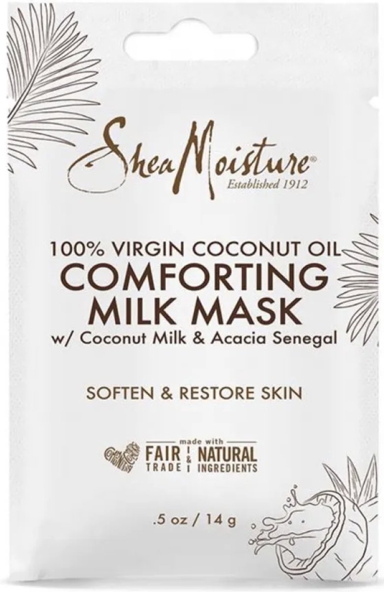 Goedkoopste Shea Moisture - (SACHET) 100 Virgin Coconut Oil Comforting Milk Mask 0.5oz