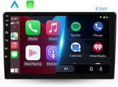 Boscer® Autoradio 2Din Universeel - Android 10 - Apple Carplay & Android Auto - 9 Inch HD Touchscreen - GPS Navigatiesysteem - 2+32GB - Microfoon & Achteruitrijcamera