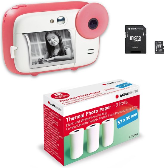 AGFA PHOTO Pack Realikids Instant Cam + 3 rouleaux Papier