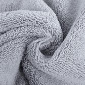 Premium microvezel washanddoek - niet-pluizend - 6 stuks - grijs - 33 x 33 cm