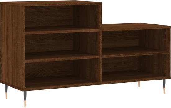 vidaXL-Schoenenkast-102x36x60-cm-bewerkt-hout-bruin-eikenkleur