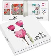 Kaartenmapje - Petit Paris - Roze bloemen