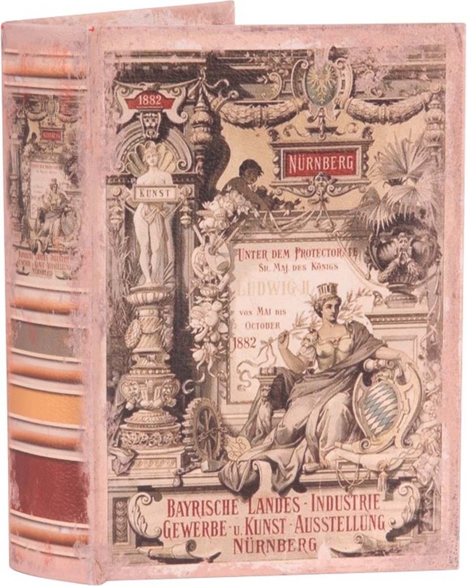 Baroque - Opberger - Boekendoos 20 cm - 20x14x4 - PU Leather