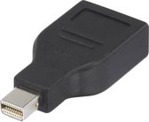 Renkforce RF-4174572 DisplayPort Adapter [1x Mini-DisplayPort stekker - 1x DisplayPort bus] Zwart Vergulde steekcontact
