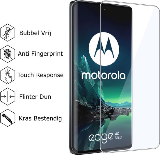 2x Protecteur d'écran Motorola Edge 40 Neo - Verre de protection - GuardCover