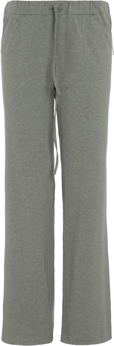 Knit Factory Lily Broek - Dames broek - Dames pantalon - Pantalon met steekzakken - Lange broek - Superzacht door 96% viscose en 4% elastaan - Elastisch - Wijde broek - Broek voor in de lente, zomer en Herfst - Urban Green - M