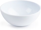 Plasticforte kommetjes/schaaltjes - dessert/ontbijt - kunststof - D12 x H5 cm - ivoor wit - BPA vrij