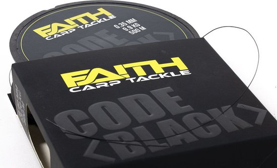 Faith Code Black One Shot - 500m - 0,35mm - 9,9kg - Nylon -Vislijn van Merkloos — afbeelding 4