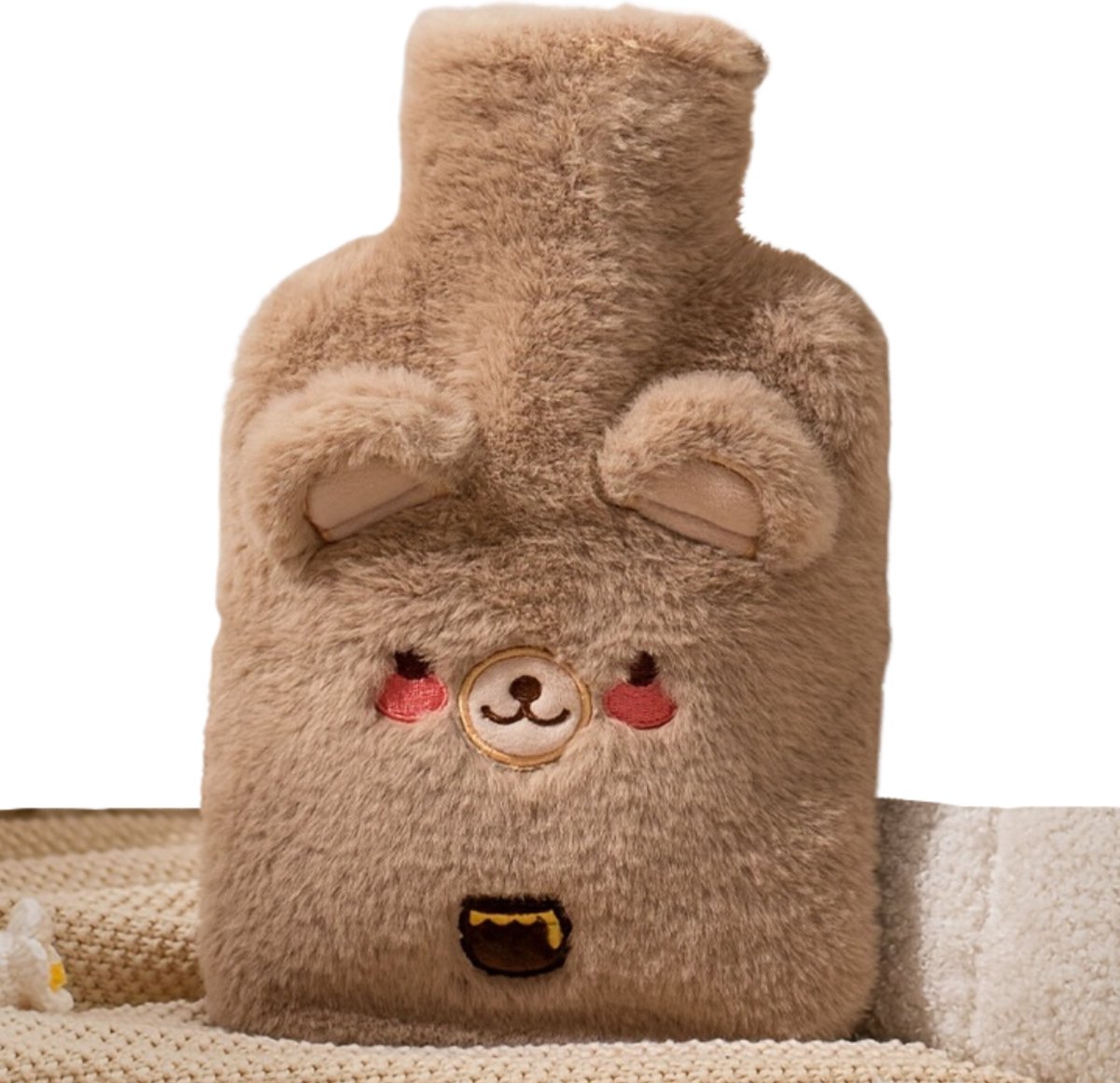 Goedkoopste Warmwaterkruik - Warmtekruik - Warmwaterzak Met Hoes - Warmtekussen - Knuffel Kruik - Bag - Beer