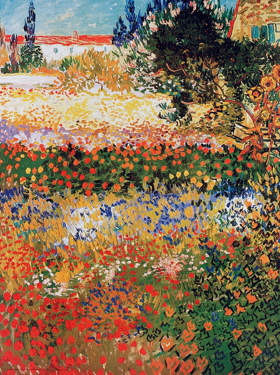 PGM Kunstdruk Vincent Van Gogh - Giardino fiorito 60x80cm Divers