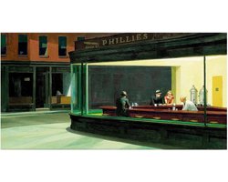 Kunstdruk Edward Hopper Nighthawks 40x30cm
