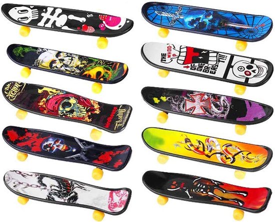 Vingerskateboard, 6-in-1 set, doe-het-zelf mini-skateboardhelling, accessoires voor kinderen